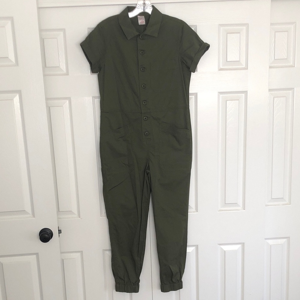 No Boundaries Olive Green Jumpsuit